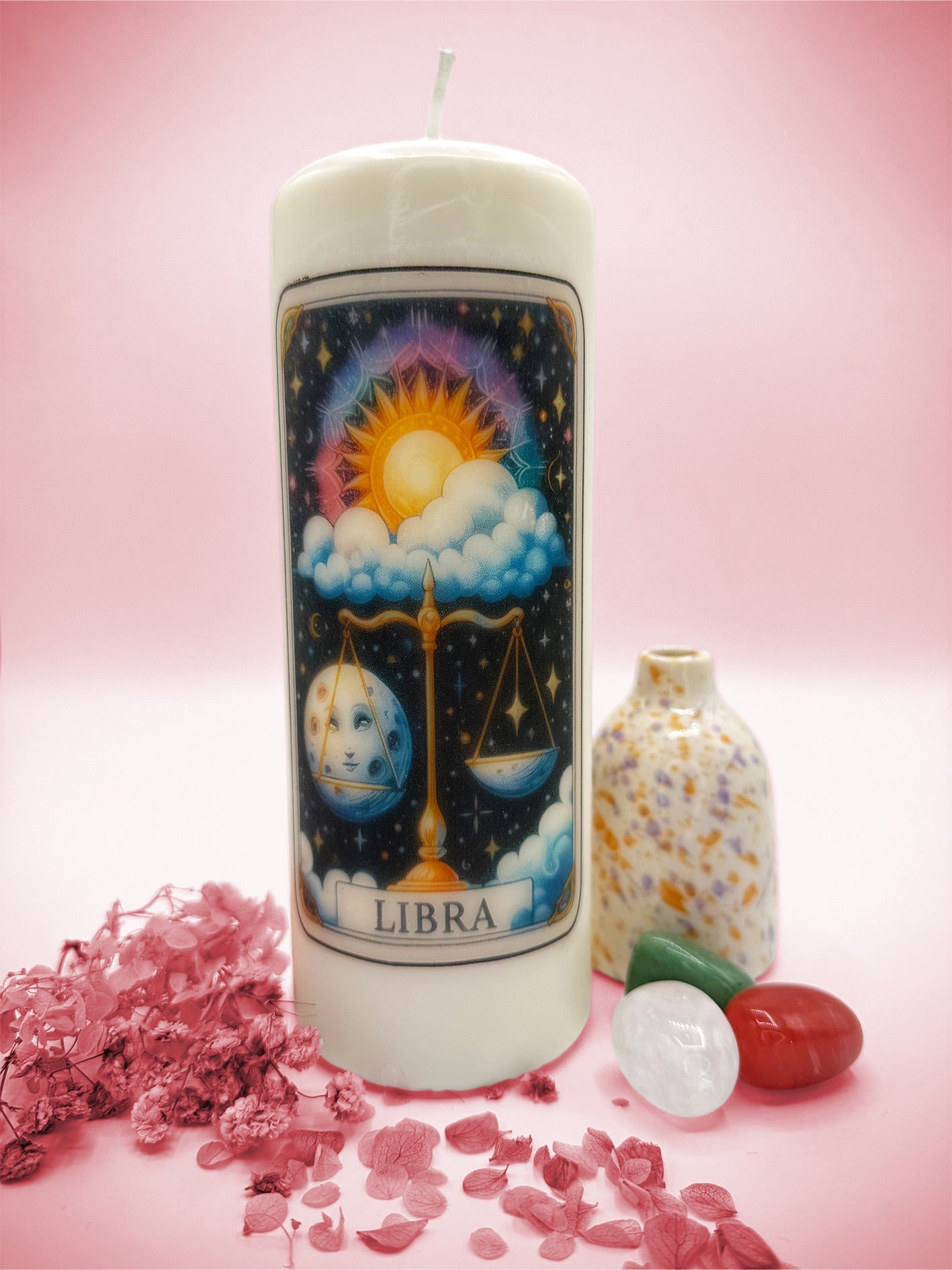 β Libra Zodiac Decorative Candle Collection β Tarot & Celestial Inspired β